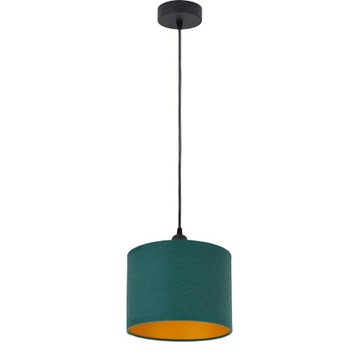 LAMPA WISZĄCA SUFITOWA MINI ABAŻUR TKANINA LED
