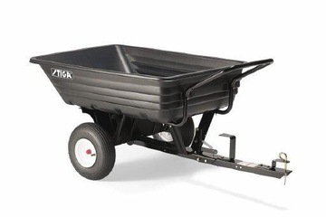 STIGA PRZYCZEPKA do traktora 180 l GUMOWE KOŁA
