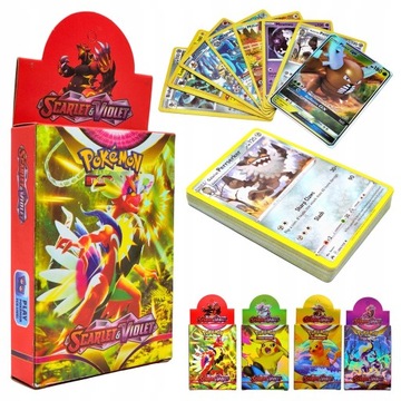 KARTY POKEMON - ZESTAW 30 SZTUK KART POKEMON TCG - SCARLET & VIOLET