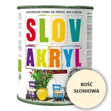 Farba akrylowa do mebli KOŚĆ SŁONIOWA 0,75 L