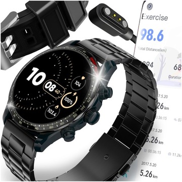 SMARTWATCH ZEGAREK MENU MĘSKI ROZMOWY POLSKIE SPORT AMOLED SMART WATCH