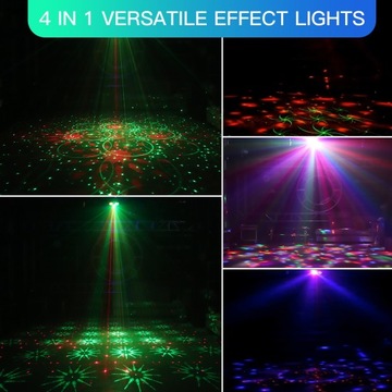 ПРОЕКТОР СВЕТОДИОДНЫХ ЛАЗЕРНЫХ СВЕТОВ 4 В 1