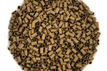 TULEJKI RINGI metalowe 100 SZTUK #8 CIEMNY BLOND