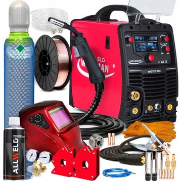 PÓŁAUTOMAT SPAWALNICZY WELDMAN MIGTEC 200 MIG MMA TIG 230V 200A SYNERGIA