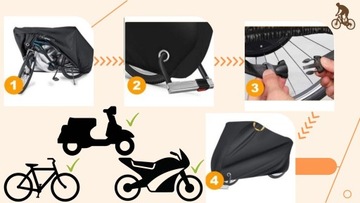 Водонепроницаемый чехол для двух велосипедов MOTOR SUKTER LARGE XL SOLID UV