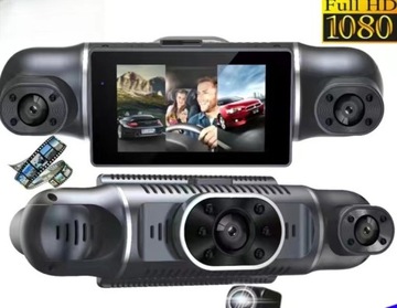 Quad-Camera Car DVR with WiFi - 360° View, Full HD Recording