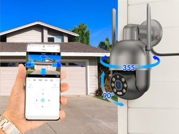 Zewnętrzna Obrotowa Kamera IP WiFi 8MP 4K ULTRA HD