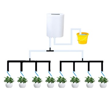 АВТОМАТИЧЕСКАЯ СИСТЕМА ПОЛИВА ДЛЯ 8 РАСТЕНИЙ НАБОР ГОРШКОВ