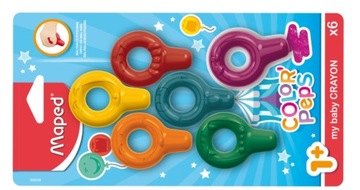 Первые мелки малыша, 6 цветов Maped