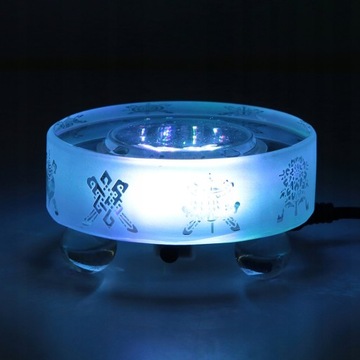 Красивый мини-кристаллический светодиодный светильник с рисунком Будды