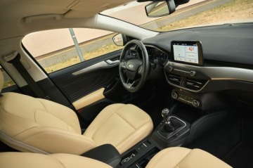 Ford Focus IV Hatchback 1.5 EcoBlue 120KM 2019 FOCUS TITANIUM SKÓRZANA TAPICERKA PODG. FOTELE KIEOWNICA SZYBA FULL LED, zdjęcie 32