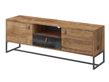 Unikalna Szafka RTV LOFT 150cm na Metalowej Ramie
