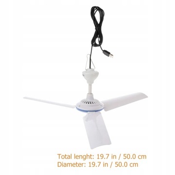 Namioty Altana Mały Wentylator Sufitowy Wiszący Na