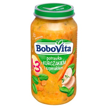 Bobovita Potrawka Z Kurczakiem I Szpinakiem 1-3 Lata 250 G