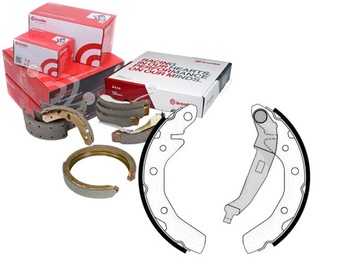 BREMBO ZESTAW SZCZĘK HAMULCOWYCH 55W0001 301370363