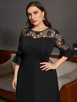 Shein 4XL _S1H SUKIENKA MAXI Z KORONKĄ