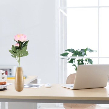 ИСКУССТВЕННЫЕ ЦВЕТЫ пионы, искусственный цветок, высокая, декоративная ваза, похожая на живую.