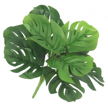 SZTUCZNE KWIATY LIŚCIE MONSTERY MONSTERA BUKIET