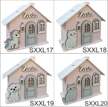 Копилка XXL с именем, подарок на ПЕРВЫЙ ГОД, КРЕЩЕНИЕ, ДЕНЬ РОЖДЕНИЯ