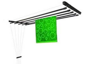 SUSZARKA SUFITOWA MARS dł.130cm / 5 prętów czarna