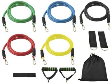 ZESTAW 5 GUM OPOROWYCH DO ĆWICZEŃ FITNESS CROSSFIT