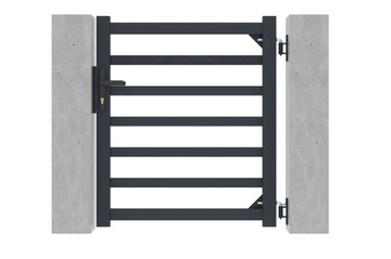 Brama aluminiowa Antelao 1x1,1m szara