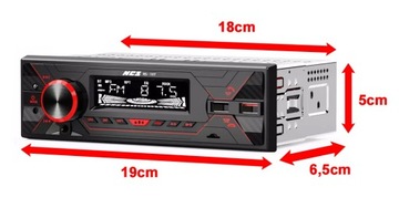 АВТОМОБИЛЬНОЕ РАДИО 1DIN USB SD BLUETOOTH МИКРОФОН