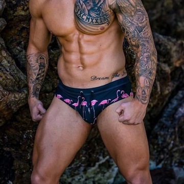 МУЖСКИЕ КУПАЛЬНИКИ С МОТИВОМ ФЛАМИНГО CLASSIC M