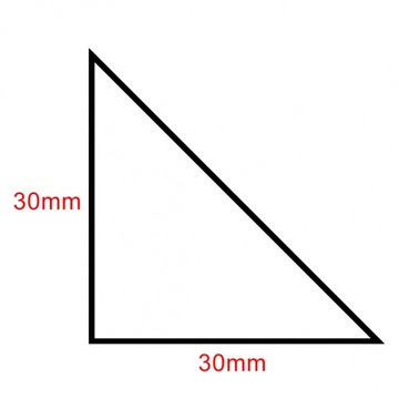 LISTWA FAZUJĄCA DREIKANT 30x30 trójkątna 50mb