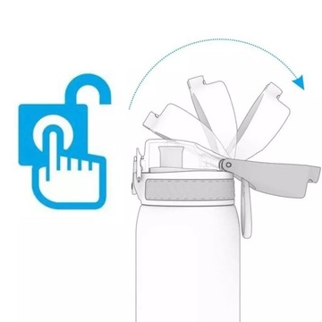 BIDON BUTELKA NA WODĘ ION8 500 ml Z ATESTEM BLUE NIEBIESKI