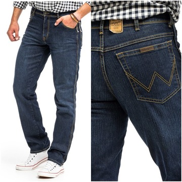 WRANGLER REGULAR FIT MĘSKIE SPODNIE JEANS W35 L34