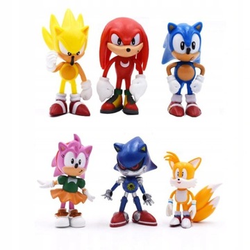 НАБОР ФИГУРОК ежика SONIC, 6 ШТ.