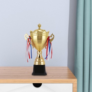 Zwycięzca metalu Nagroda Trofea Puchar Złoty kolor Zwycięskie nagrody Gładka 42,7 cm