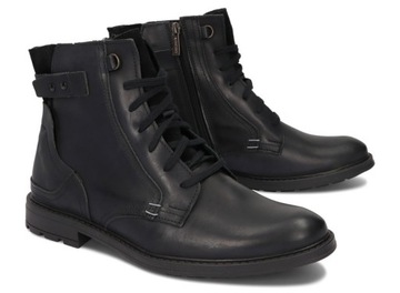 BUTY MĘSKIE SZTYBLETY OCIEPLANE PL SKÓRA 856 CZ 44