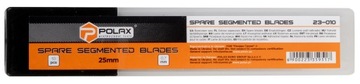 ЗАПАСНЫЕ ЛЕЗВИЯ POLAX BREAKING Сегментированные ДЛЯ НОЖА ДЛЯ ОБОЕЙ 25ММ 10ШТ.