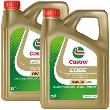 Castrol Edge Olej Silnikowy 0W-30 A5/B5 4L + 4L