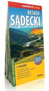 BESKID SĄDECKI MAPA EXPRESS MAP LAMINOWANA