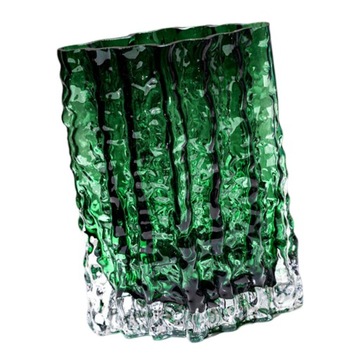 Szklany wazon na kwiaty Terrarium Uchwyt na rośliny na zielono