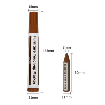 БОЛЬШОЙ набор для ремонта мебельных панелей ВОСКОВЫЕ МАРКЕРЫ + точилка.