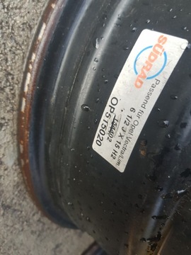 4× DISK OCELOVÝ OPEL OE 6.1/2 X 15" 12