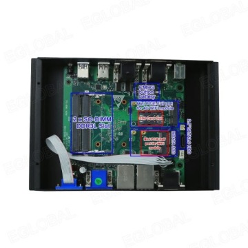 Безвентиляторный промышленный компьютер GK1 Intel USB COM GPIO 2,5 Гб HDMI VGA WiFi WIN