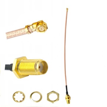 Пигтейл uFL IPEX IPX - SMA розетка RG178 50см