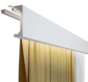 Listwa osłona maskująca karnisz, maskownica ql046T do karnisza 12x200cm
