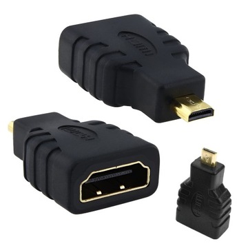 Adapter HDMI żeński micro HDMI męski PRZEJŚCIÓWKA