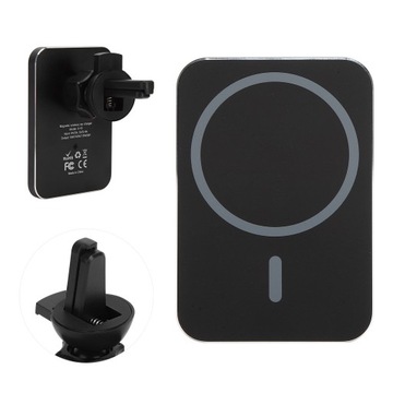 15 Вт квадратное магнитное всасывающее беспроводное зарядное устройство автомобильный держатель для мобильного телефона fast c