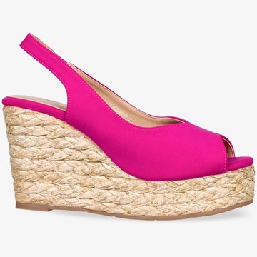 ESPADRYLE DAMSKIE BUTY WYGODNE NA KOTURNIE NEW 39