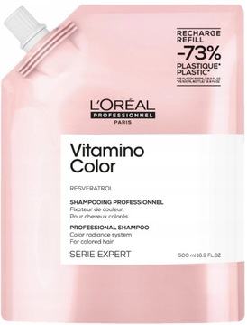 LOREAL VITAMINO COLOR szampon do włosów farbowanych ZAPAS 500 ml