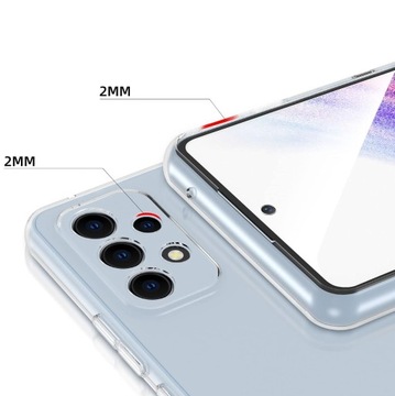 ЧЕХОЛ ДЛЯ SAMSUNG A53 5G УЛУЧШЕННЫЙ СИЛИКОНОВЫЙ ПРОЗРАЧНЫЙ КОРПУС НА 360° + СТЕКЛО СТЕКЛО