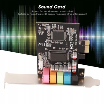 KARTA DŹWIĘKOWA PCI-E 5.1 STEREO PC