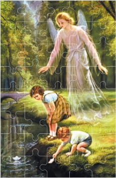 Puzzle Anioł Stróż 40 elementów